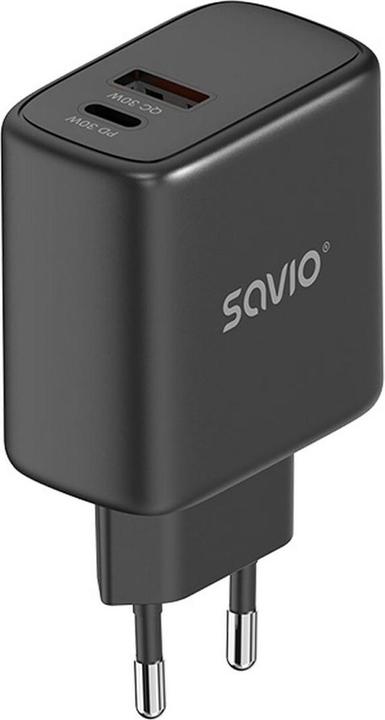 Actual product image Savio Wall charger 30 W Quick Charge, Power Delivery 3.0, LA-06 (30 W, 2 ports)