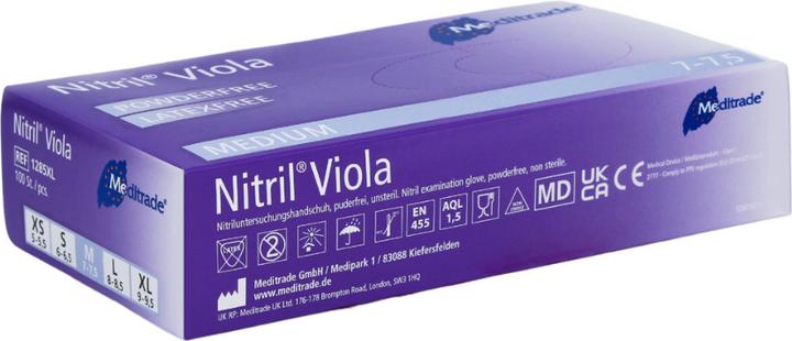 Image du produit Meditrade Nitril® Viola Gants nitrile couleur violet - S / Violet (S)