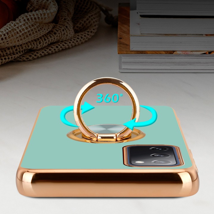 Produktbild Cadorabo Hülle für Samsung Galaxy S20 FE im TPU mit Kameraschutz und Ring LM089 Style (Samsung Galaxy S20 FE)