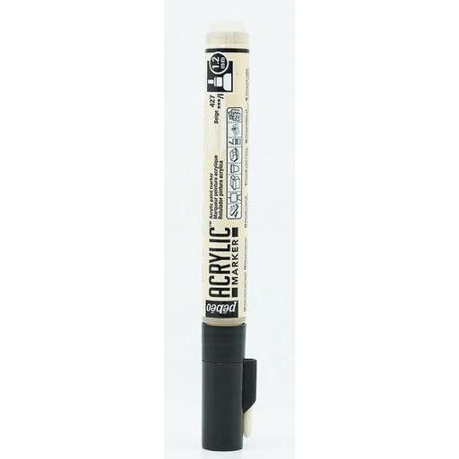 Thumbnail - Pebeo, Marker, Acrylic Marker Dünn Rundspitze 1,2mm (Beige, 1.20 mm)
