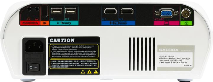 Actual product image Salora 60BHD3500 - Projector - LED - HDMI - USB (WXGA, 3500 lm)
