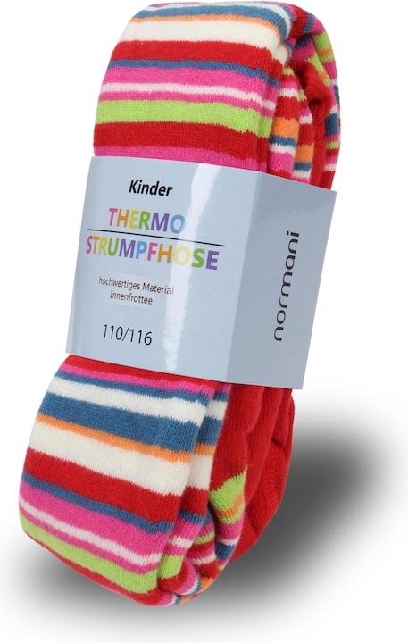 Produktbild Normani Kinder-Ringel-Thermostrumpfhose (86/92)