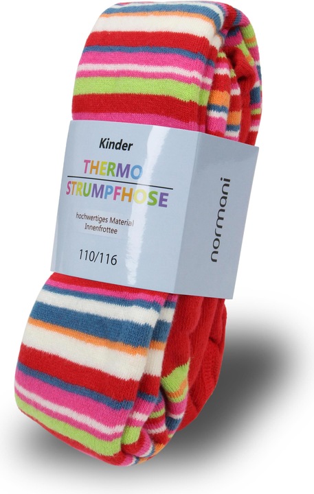 Actual product image Normani Children's striped thermal tights (86/92)