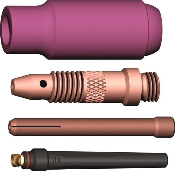 Immagine prodotto Abicor Binzel Kit di accessori TIG 4 pezzi in scatola di plastica WE 2,4 mm