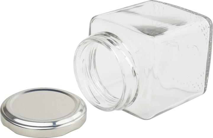 Image du produit VBS XXL Pots avec couvercle à visser "Eckig", 200 ml, 12 pièces (12 pcs, 0.20 l)