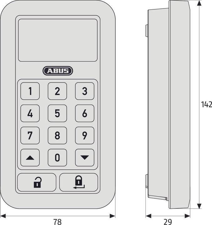 Productafbeelding Abus Hometec Pro CFT3000 (Elektronische cijfercombinatie)