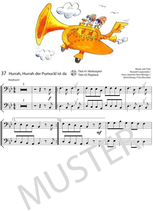 Produktbild Posaunen Fuchs Spielbuch (mit MP3-CD) (Deutsch, Helmut Hage, Stefan Dünser, 2017)