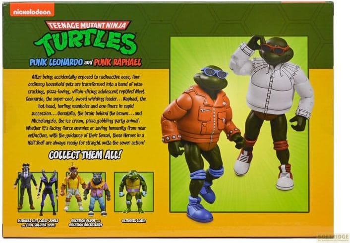 Actual product image Neca Teenage Mutant Ninja Turtles (Cartoon) Actionfigur Punk Leo and Punk Raph 2 Pack 18 cm