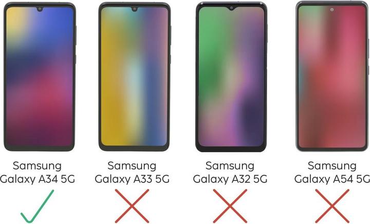 Produktbild Hama Schutzglas-Set für Samsung Galaxy A34 5G, 3 Stück (3 Stück, Samsung Galaxy A34 5G)