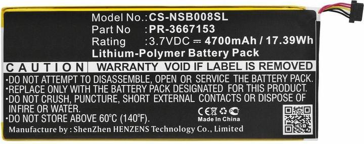 Actual product image CoreParts Battery for Nabi Tablet (4700 mAh)