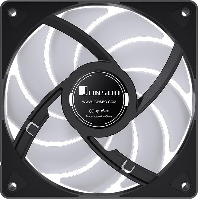 Actual product image Jonsbo CR-3000 CPU Cooler Dual Tower, ARGB - 2x 120 mm, black (160 mm)