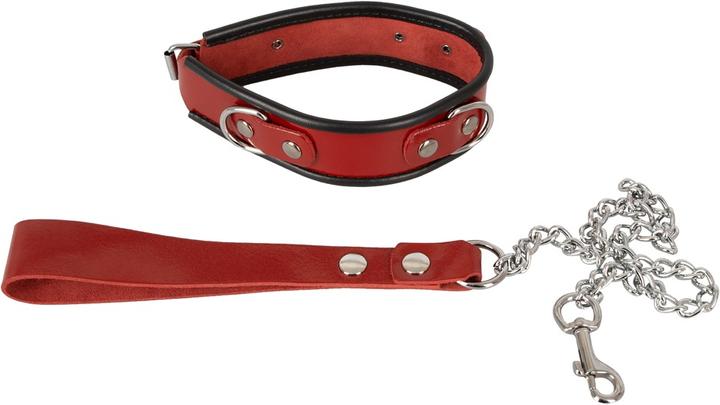 Actual product image Zado Leather neck cuff and leash