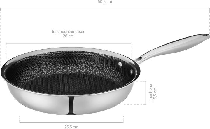 Productafbeelding Mäser Hestia (28 cm, Koekenpan, Roestvrij staal)