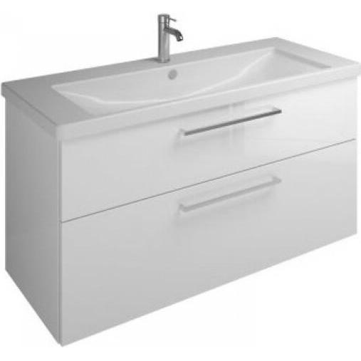 burgbad, Badmöbelset, Eqio Keramik-Waschtisch inklusive Waschtischunterschran, Breite 1230 mm
