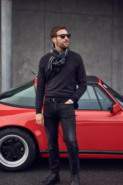 Produktbild JP1880 Pullover, CashmereTouch-Feinstrick, V-Ausschnitt (L)
