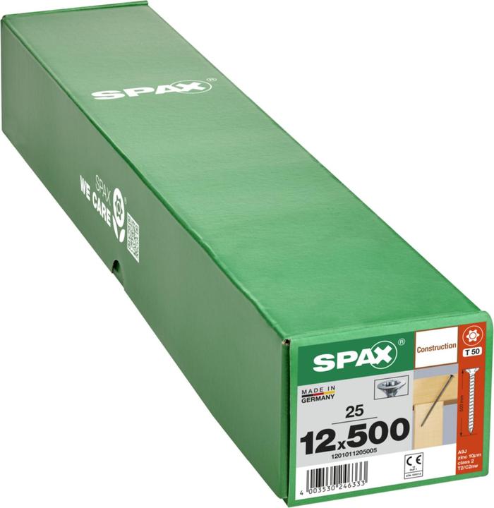 Image du produit Spax Senkkopf Fraesrippen T-Star Plus T50 Vollgewinde Cut Wirox (25 Vis par pièce)
