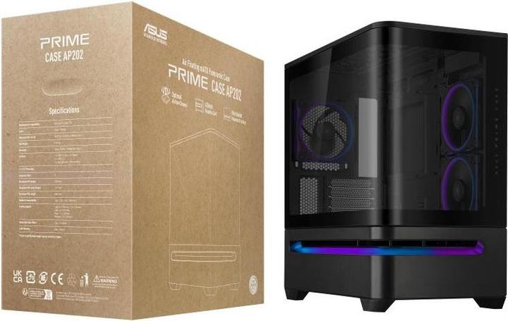 Immagine prodotto ASUS Prime Ap202 Tg Argb Bianco (mATX, Mini-ITX)