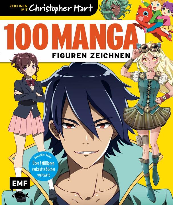 Produktbild 100 Manga-Figuren zeichnen (Deutsch, Christopher Hart, 2023)