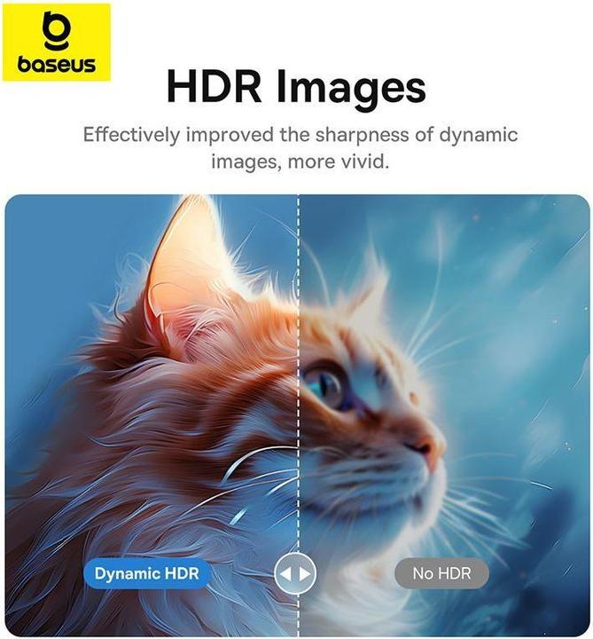 Actual product image Baseus Adapter USB-C to HDMI High Definition (black) (1.50 m)