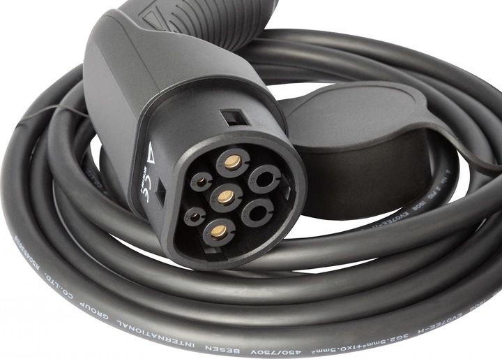Image du produit Deltaco Câble de recharge EV (CEE 7/7, 3.60 kW, 16 A, 5 m)