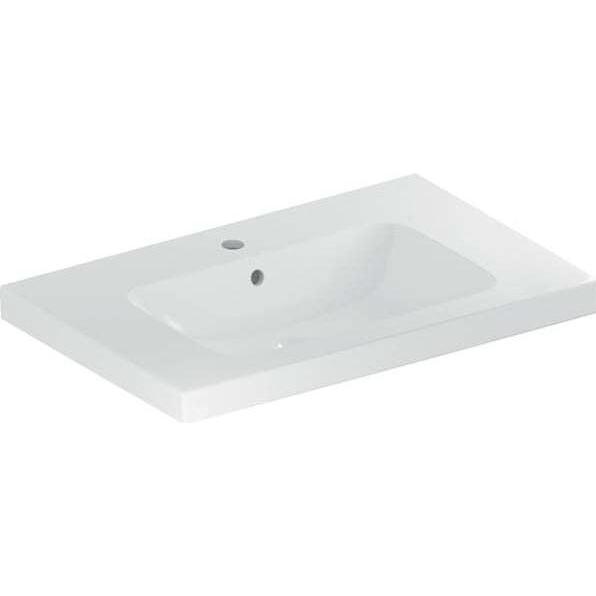 Geberit Waschtisch iCon Light mit Ablageflche 75 cm wei 501839001 (480 mm, 750 mm) (501.839.00.1)