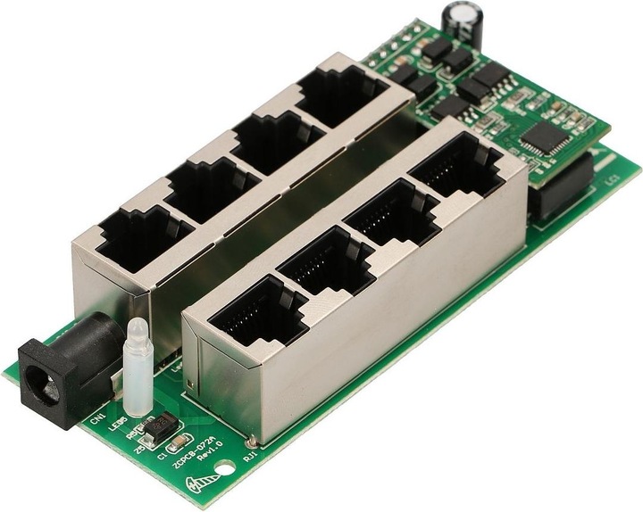Actual product image Extralink ACTIVE POE INJECTOR 4 PORT GIGABIT 802.3AT/AF MODE A - - 4-Port Gigabit Ethernet (802.3af (PoE), 802.3at (PoE+))