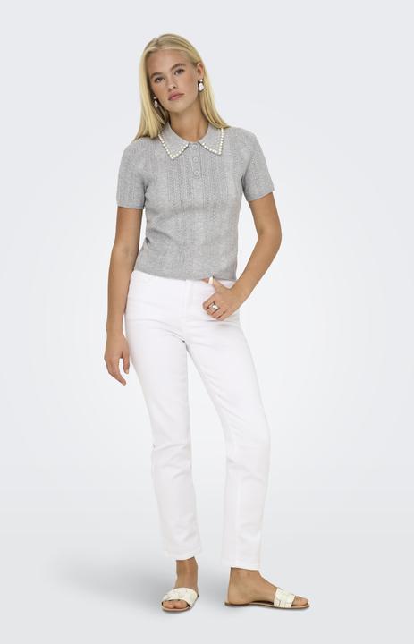 Produktbild Only Normal geschnitten Polokragen Strickoberteil Polo (L)