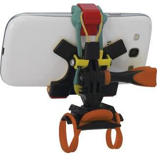 Rollei Smartphone Halterung Wingman, Supporto per smartphone, Arancia, Nero