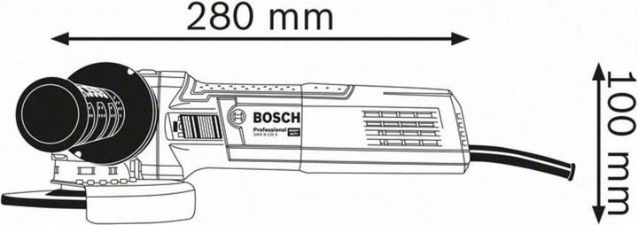 Actual product image Bosch Professional GWX 9-125 S 230V XLock Angle Grinder EU (125 mm)
