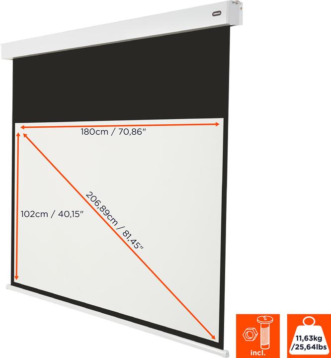 Produktbild Celexon V2.0 Batterie Professional Plus 180 x 102 cm Motorleinwand (70.87", 16:9)