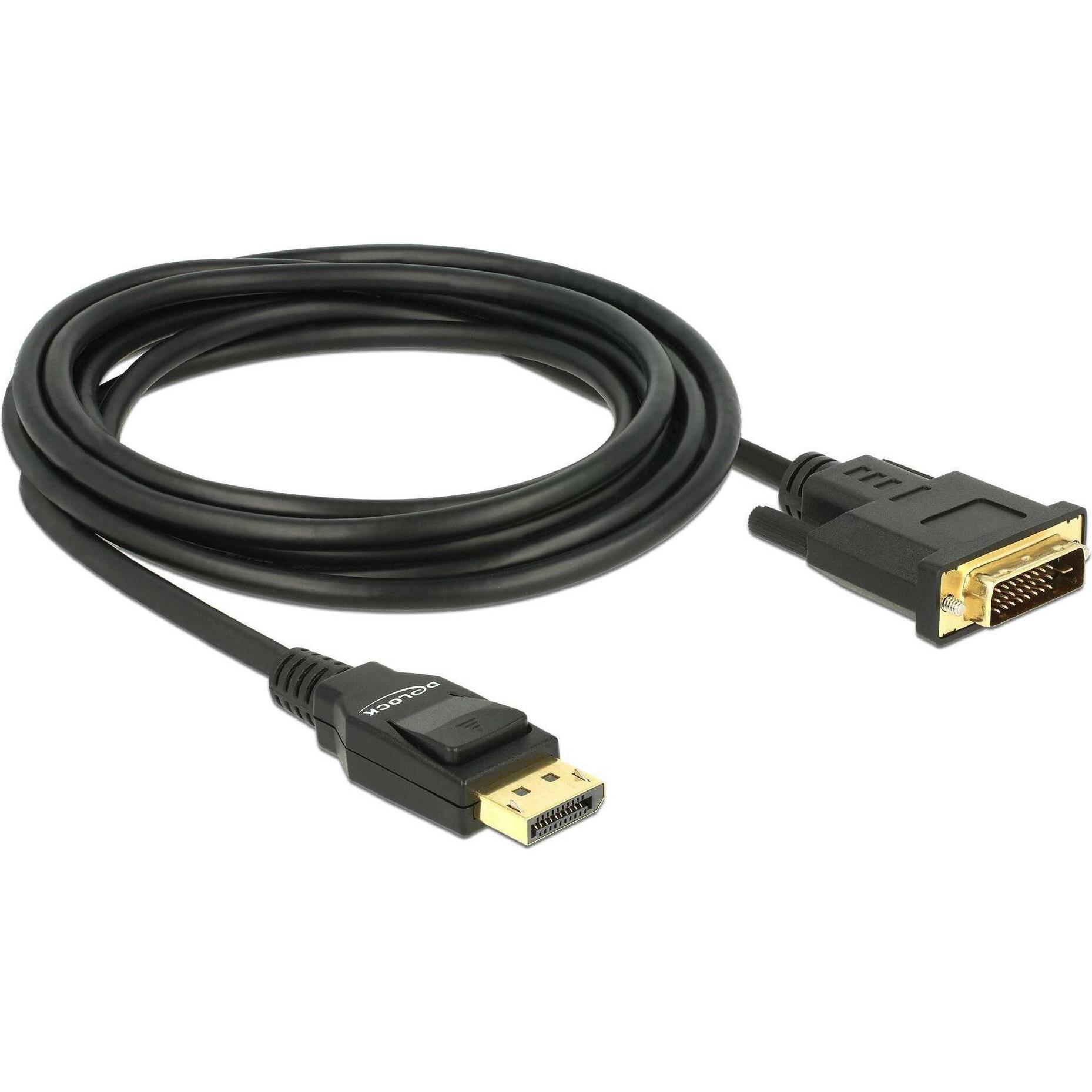 Delock DisplayPort — DVI (3 m, DisplayPort, DVI), Video Kabel