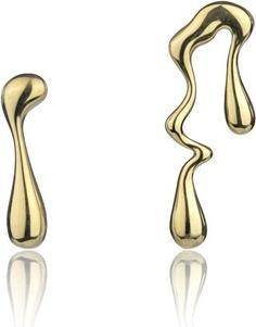 Immagine prodotto Marc Malone Averie Gold Earrings - Asymmetric Gold-Plated Design
