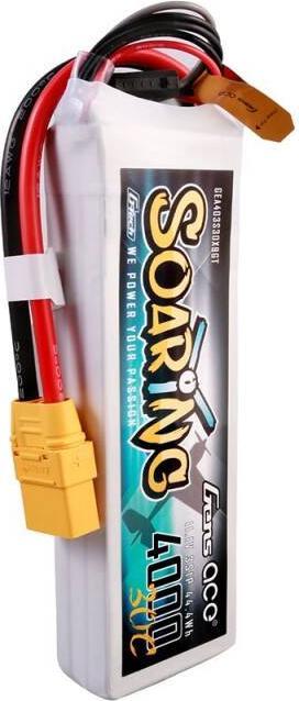 Actual product image Gens Ace G-Tech Soaring 4000mAh 11.1V 30C 3S1P Lipo Battery (11.10 V, 4000 mAh)