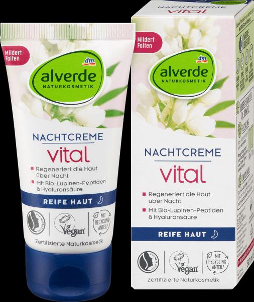 dm alverde Night Cream Vital Organic Lupine Peptides (Night cream)