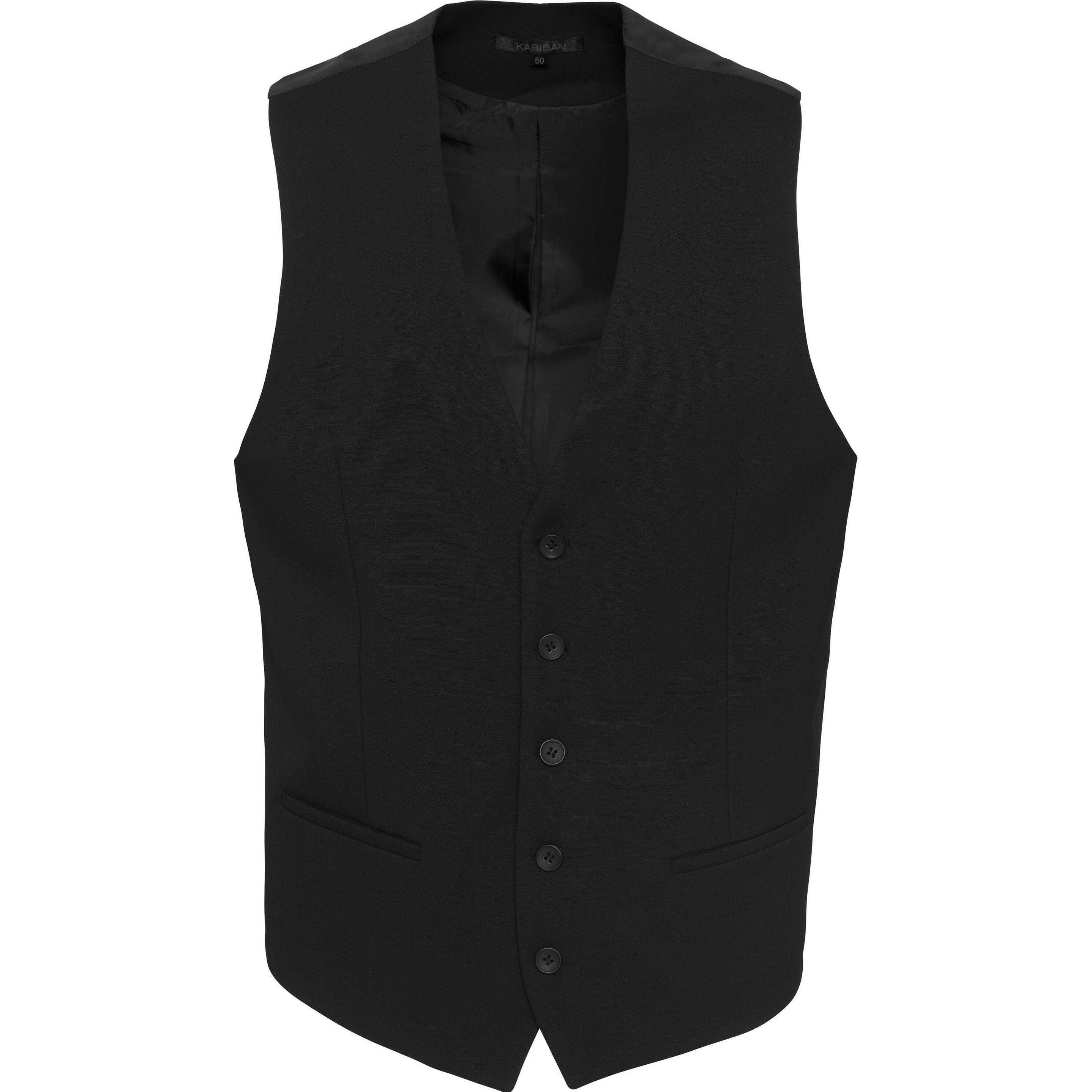 Kariban, Herren, Weste, Weste, Schwarz, (50)
