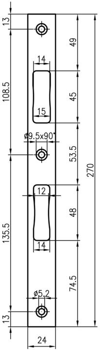 MSL Flachschliessbleche B-19421 (Schliessblech)