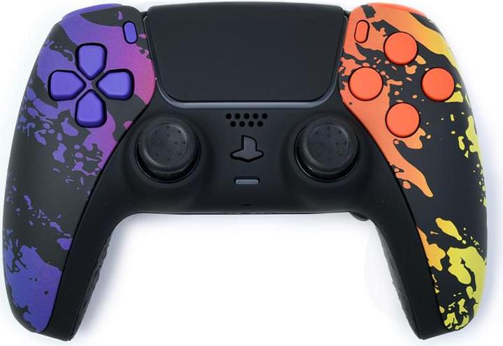 Actual product image Rocket Games PS5 Pro Controller with Digital Triggers Rainbow Camo (Mac, PC, PS5)