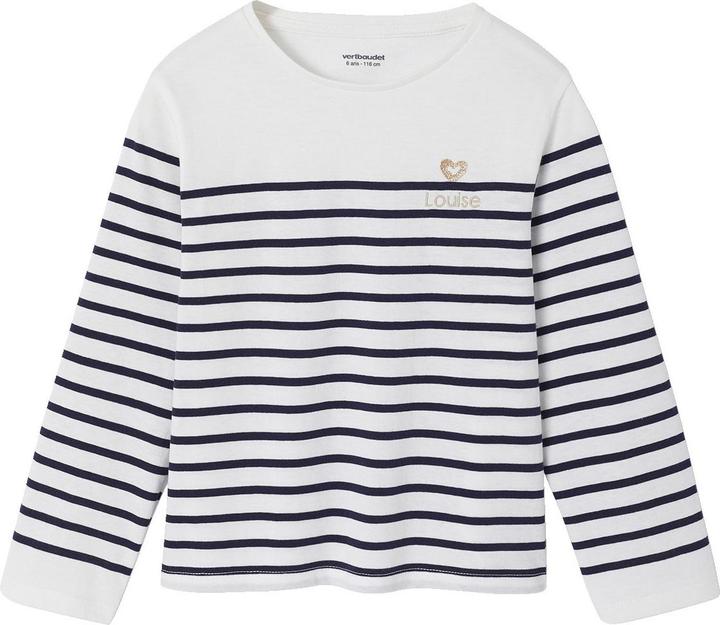 Actual product image Vertbaudet Geringeltes Mädchen Shirt (110)