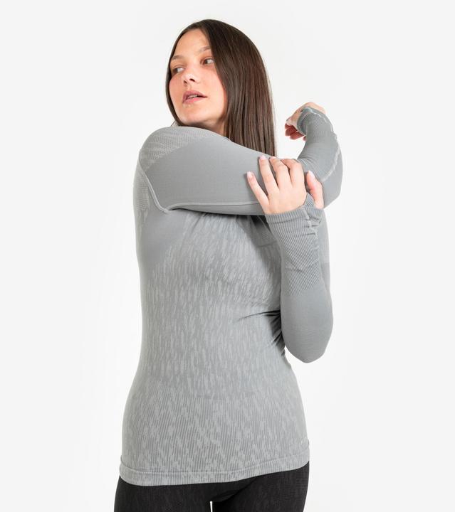 Produktbild Kipsta Damen/Herren Fussball Funktionsshirt langarm - Keepdry grau (M)
