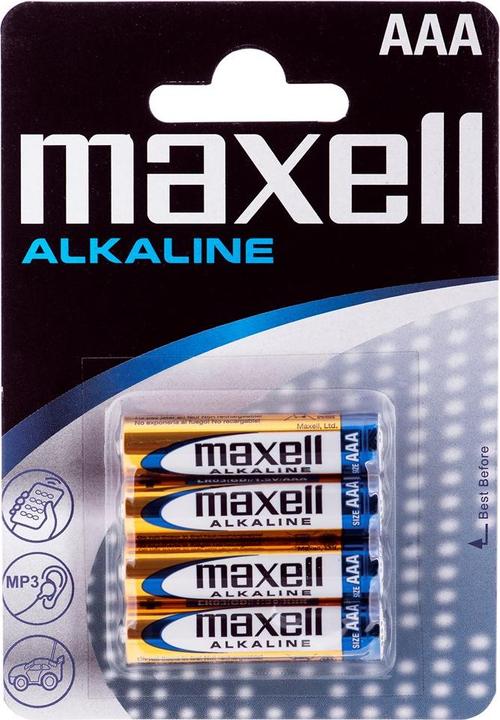 Produktbild Maxell Batterie Alkaline AAA Micro LR03 (4 Stk., AAA / LR03 / Micro / R03 / AM4 / MN2400 / KR03)
