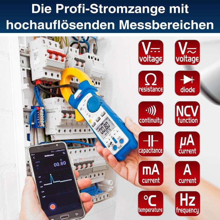 Actual product image Peaktech P 1670 Current clamp meter (CAT III 600V, CAT II 1000V)