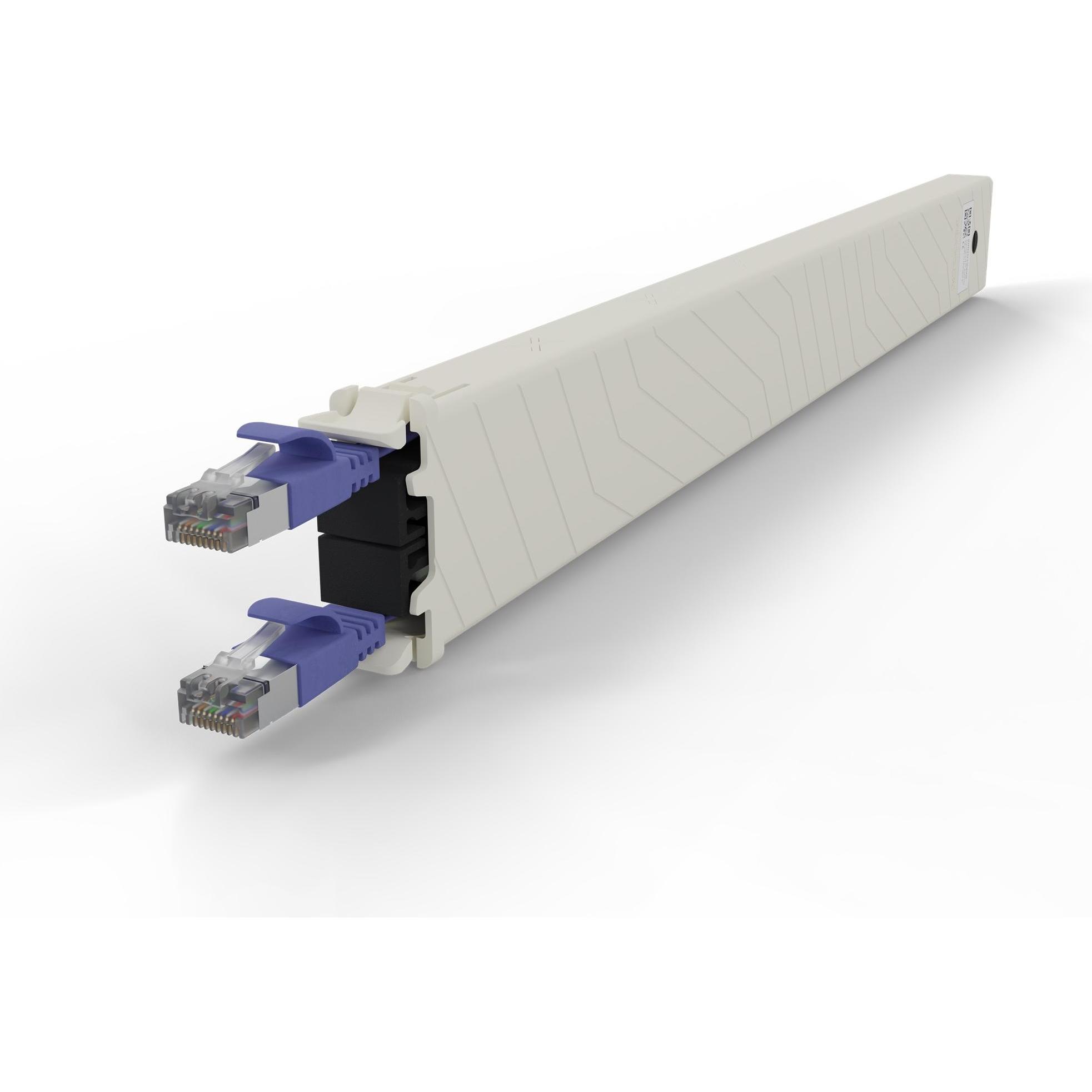 Thumbnail - PATCHBOX one / Cassette / 8RU / Cat 6A, STP, 0.8 m, Violett (STP, CAT6a, 0.80 m), Netzwerkkabel