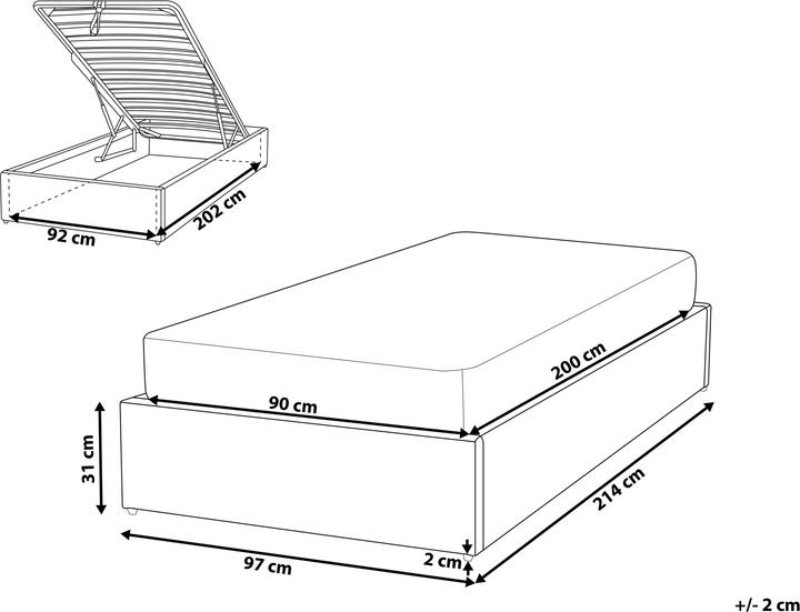 Actual product image Beliani Dinan (90 x 200 cm)