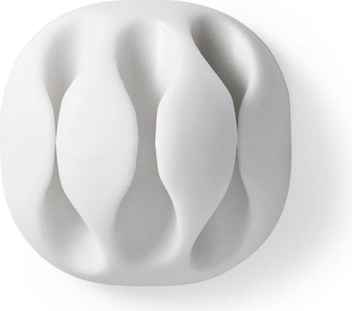 Productafbeelding Nedis Kabelmanagement kabelklem Vergrendeld 4 stuks max. kabeldikte: 5 mm Siliconen 35 mm Wit