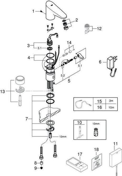 Immagine prodotto Grohe Elettronica a infrarossi EUROPLUS E 1/2" trasformatore ad innesto con miscela chr