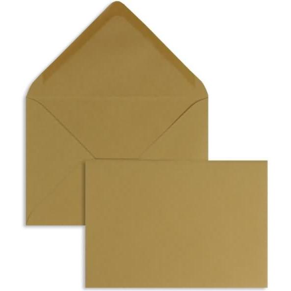 Blanke, Briefumschlag, Briefumschläge 110x156mm 120g/qm gummiert VE=100 Stück cappuccino (100 x)