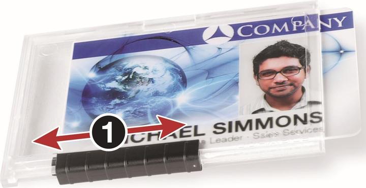 Actual product image Durable Card holder PUSHBOX MONO