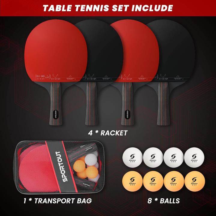Actual product image Sportout Table tennis bat set
