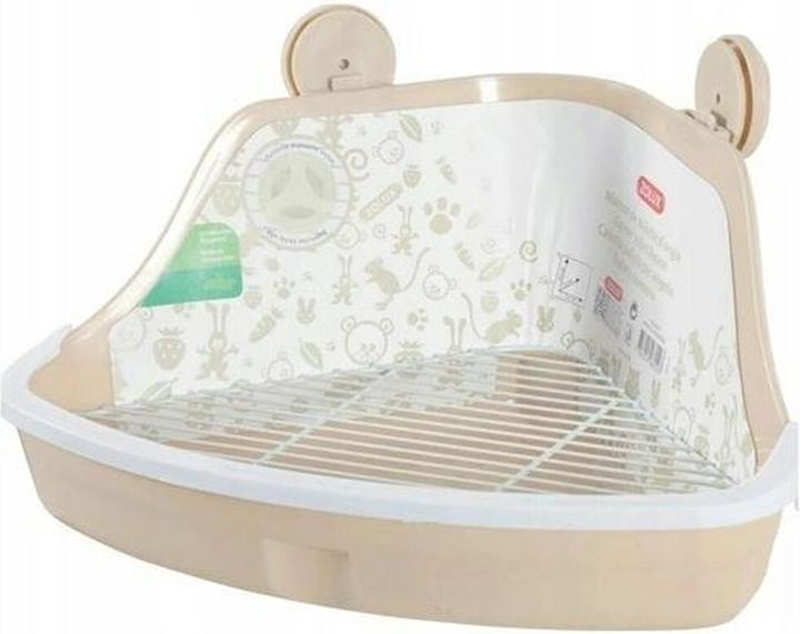 Image du produit Zolux Petite toilette d'angle 320x250x150 mm beige (Bac à litière d’angle)