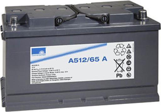 Exide Sonnenschein Dryfit A512/65 A lead battery with A-pole 12V, 65000mAh (12 V, 65 Ah)